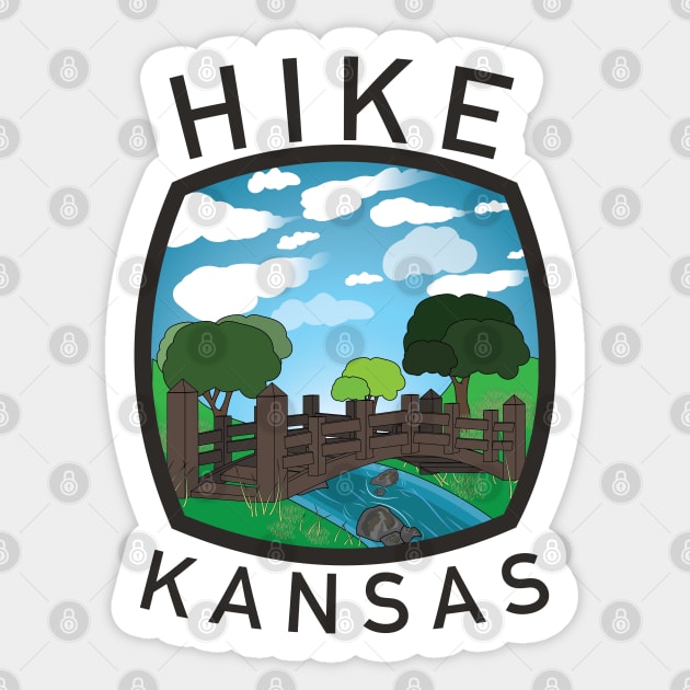 Hike Kansas Sticker by Statewear
